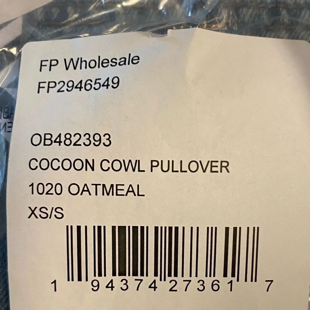 Free people cocoon cowl pullover